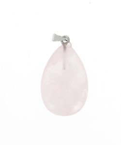 Pendentif Larme Quartz Rose 3cm, 1 part
